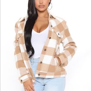 Chillin By the Fire Jacket - Taupe/Combo